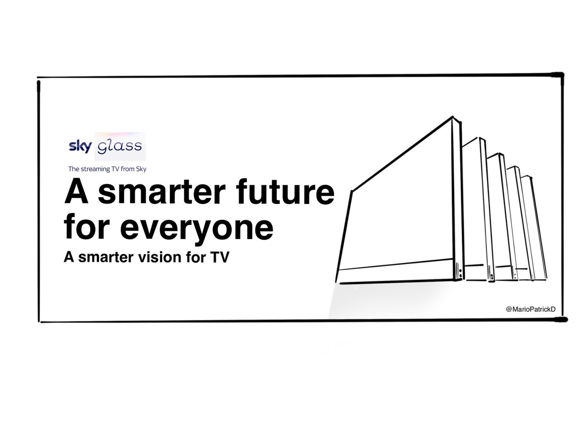 MarioPatrickD's tweet image. Sky Glass “The Smartest of all Smart TVs.” @SkyUK #SmartestTV 
@OneMinuteBriefs