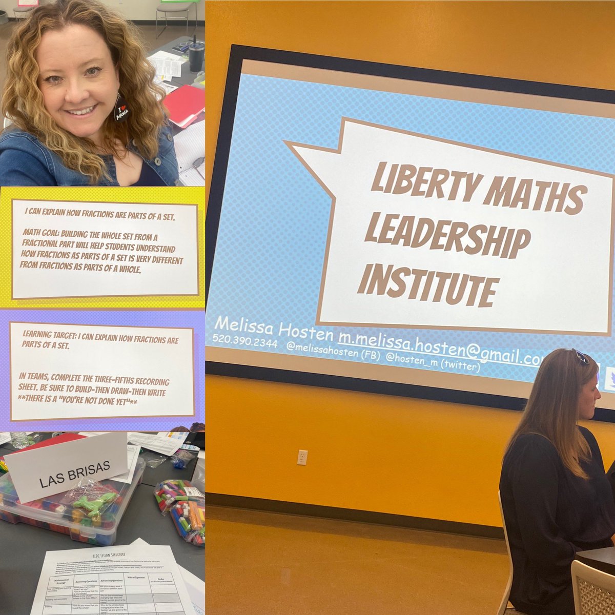 TheMrsSoto's tweet photo. Spending some of my last days of summer break at a Math Leadership Institute PD with @hosten_m as our fabulous presenter. #lesdmathleadershipinstitute #teacherlife #mathprofessionaldevelpoment #teachersummer https://t.co/TDTzRfFgb0