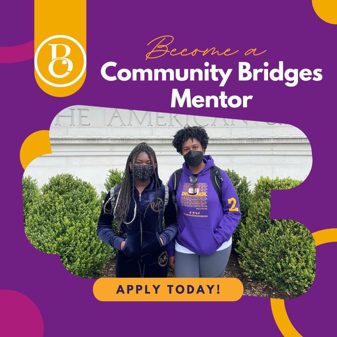 Mentor Monday! Our Mentor Program connects positive female role models with diverse CB girls for an impactful mentoring experience. Interested in becoming a CB mentor?Click here: forms.gle/owgAY2y5vpdJRW… for more information and to apply!

#CBEmpowergirls #CBMP #mentor #mentoring