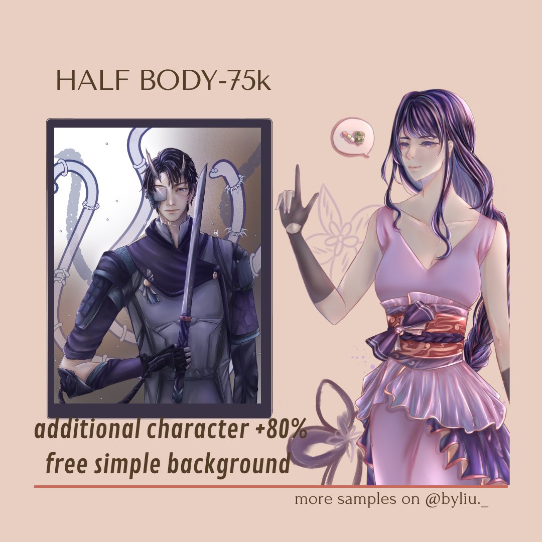 byliu_'s tweet photo. HIlI! so im opening this commissions
because my mom doesn't give me any
pocket money.
there will be 3 slots only ^^
#commissionsopen #opencommission #opencommissions https://t.co/vXtlOKTEpV