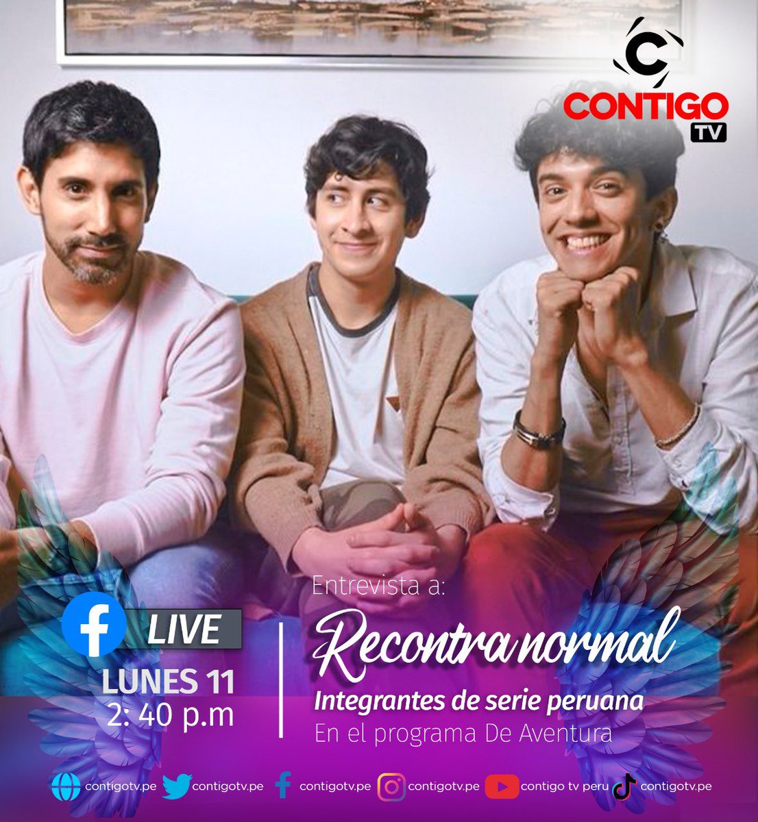 renatomeva's tweet photo. Hoy a las 2:40pm conversamos! ☺️
@tv_contigo #RecontraNormal https://t.co/xgThuivr0r