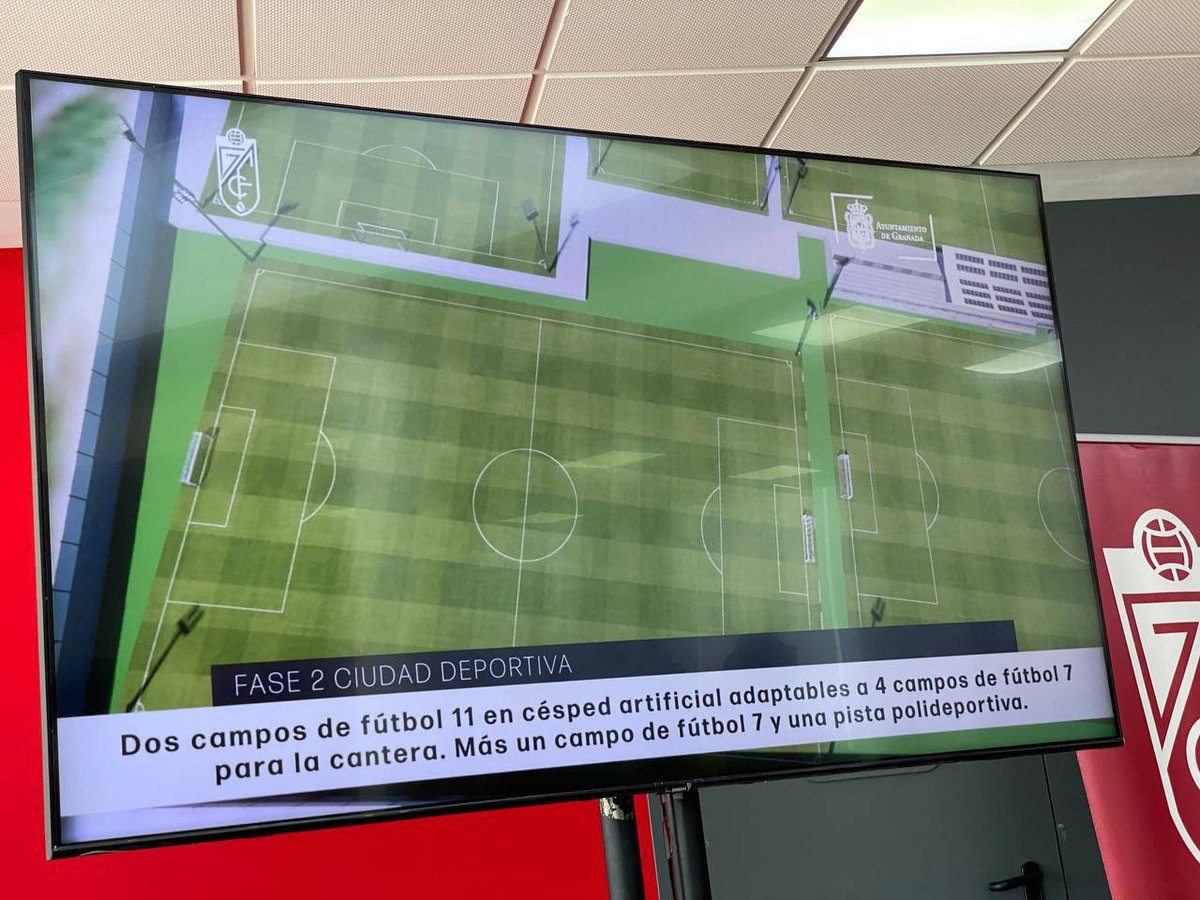 LuisSalvador's tweet photo. Comienza la segunda Fase de la Ciudad Deportiva que el @aytogr facilita al @GranadaCF. Imprescindible para la consolidación y crecimiento del proyecto económico y deportivo. Ganan el club, el distrito y la ciudad. Y sobre todo vecinos y la cantera. https://t.co/ClaTEgRmxW