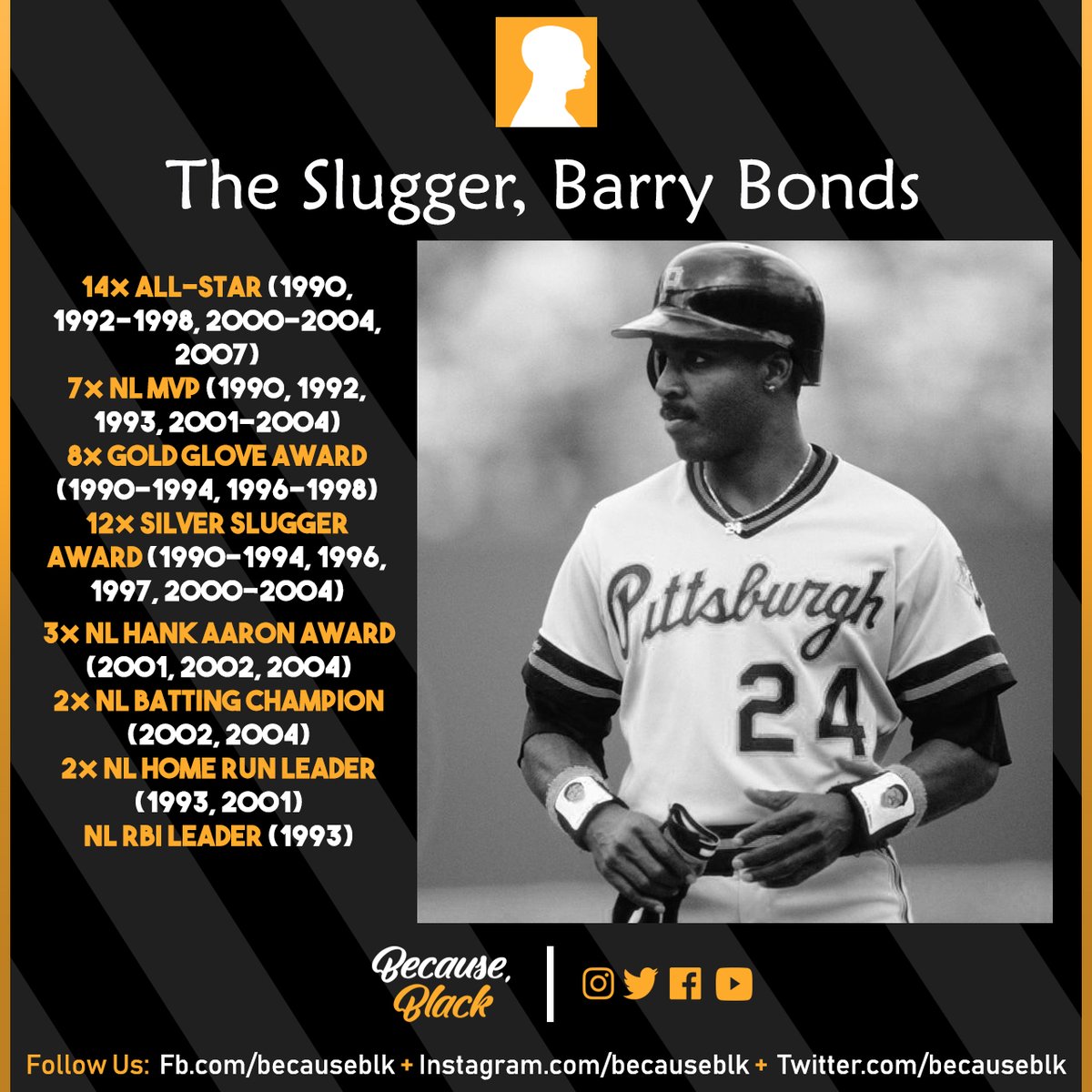 Becauseblk's tweet photo. 762 Bombs ⚾️ #MLB #BecauseBlk https://t.co/IxIIWjGiPK