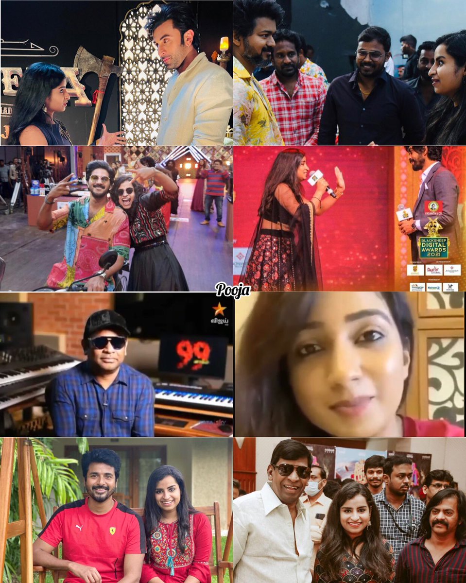 Pooja_2407's tweet photo. Her fav actor Vijay sir ✅
Her crush Arjun das ✅
Her idol Shreya Ghosal✅ (video message )
Her shiva anna ✅
Her fav Dulquer salmaan ✅
Her fav Ranbir kapoor ✅
Appreciation from ARR✅
Appreciation from Saindhavi✅

Always think positive for you &amp; others♥️ @sivaangi_k 
#Sivaangi https://t.co/VE17qM5mVH