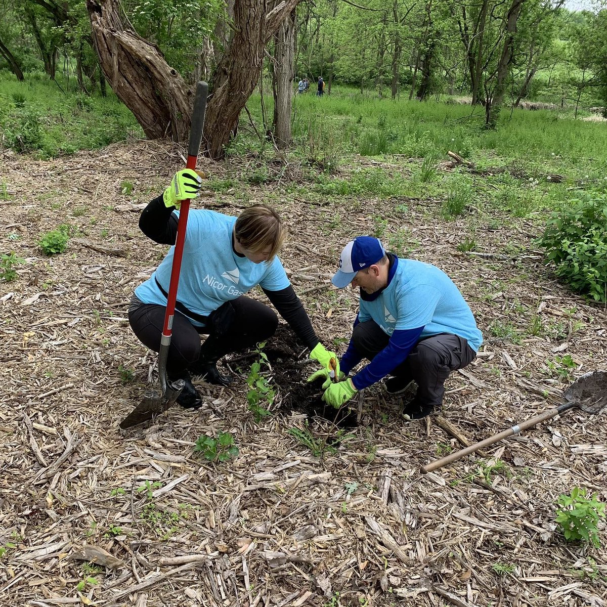 Throwback to energizing our communities at our annual Volunteer Week! In 2022, employees donated more than 600 hours of services at nearly a dozen different projects across Northern Illinois! #EnergizingOurCommunities