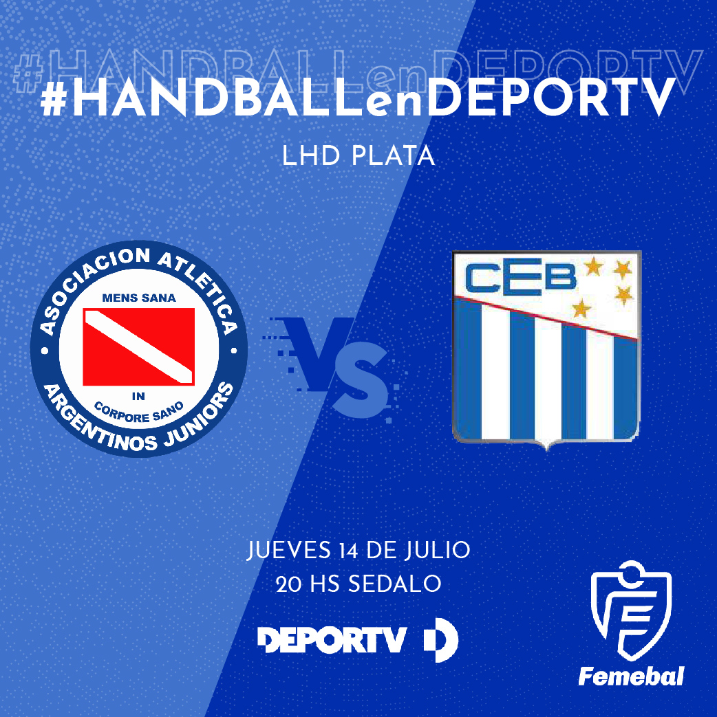 📺 #HANDBALLenDEPORTV

🔥Partido clave para la definición en la LHD Plata. <a href="/HandballAAAJ/">Handball AAAJ</a>  se ubica 2° con 39 unidades, 2 más que <a href="/handballceb/">handballceb</a>. Si el bicho consigue quedarse con el triunfo, gritará campeón de la categoría. De hacerlo la visita, estiran la definición una fecha más.