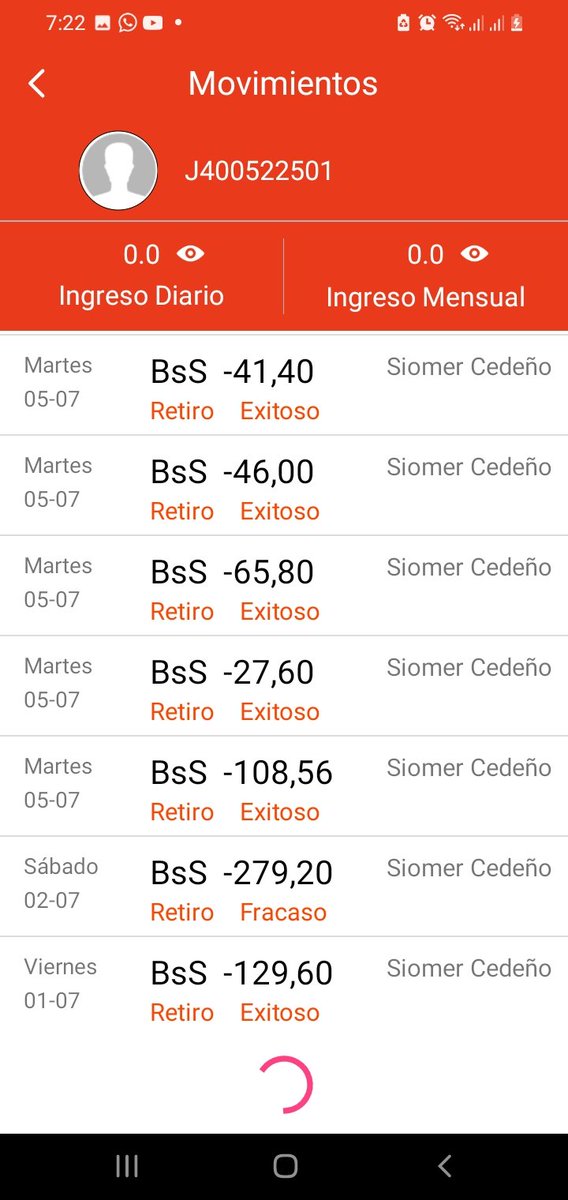 siomercedeno's tweet photo. @BilleteraMovil_ buenas tarde, saludos, necesito el reembolso del dinero del día 2 de julio y del 6 de julio de la billetera vendedor, adjunto comprobante https://t.co/WFoxzHzuvH
