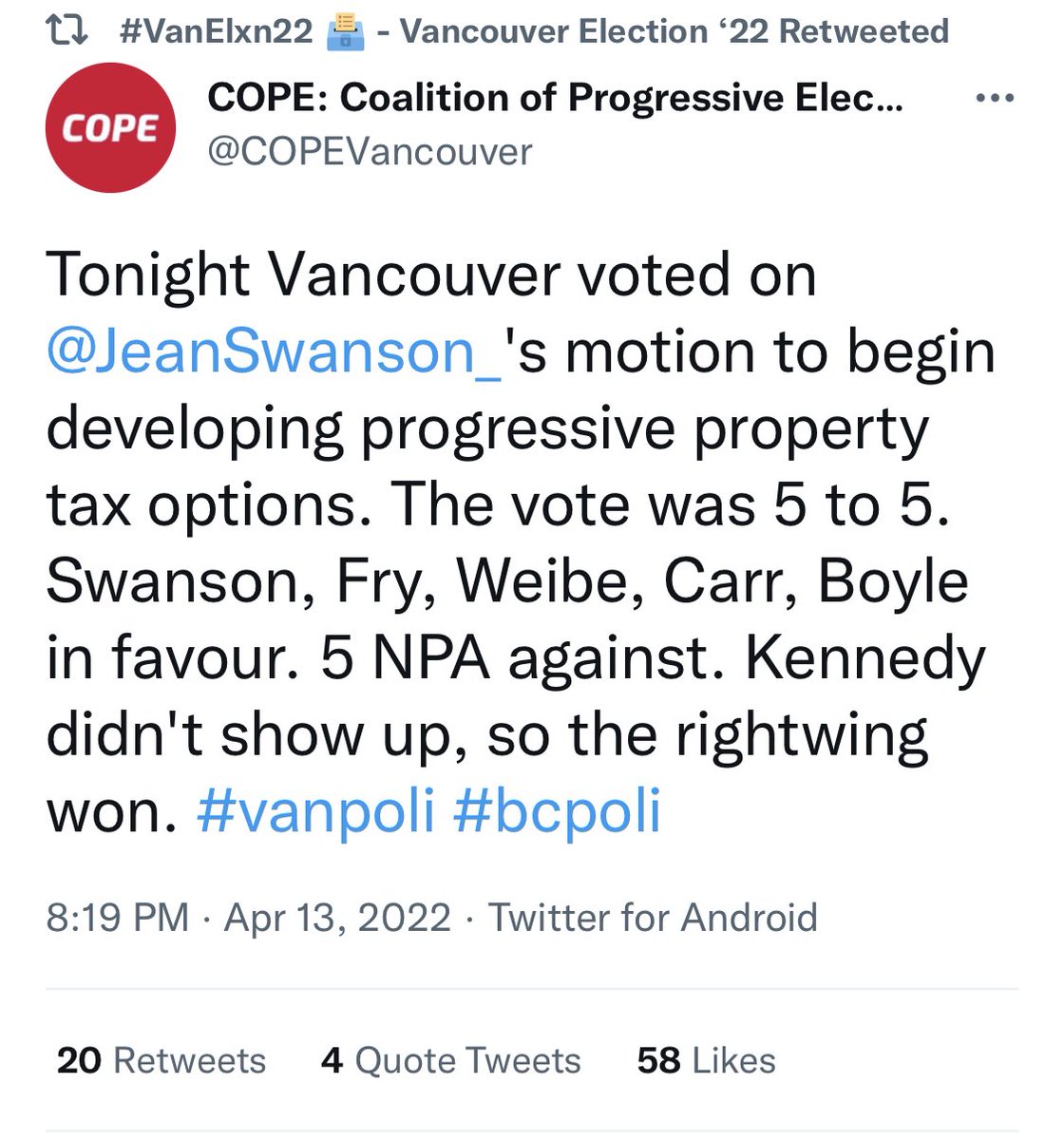 Business and Resident property taxpayer alert: more taxes coming your way. If they get a majority on council, you’ll pay even more taxes for declining core services