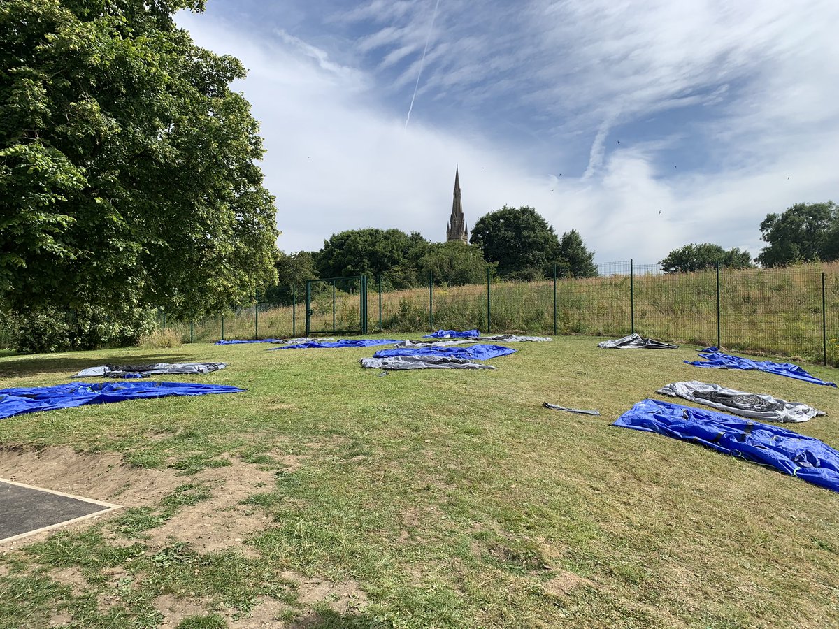 Didn’t think I would be drying tents after a 1st of July expedition! The torrential rain and flooded tents quickly changed that! #DofE