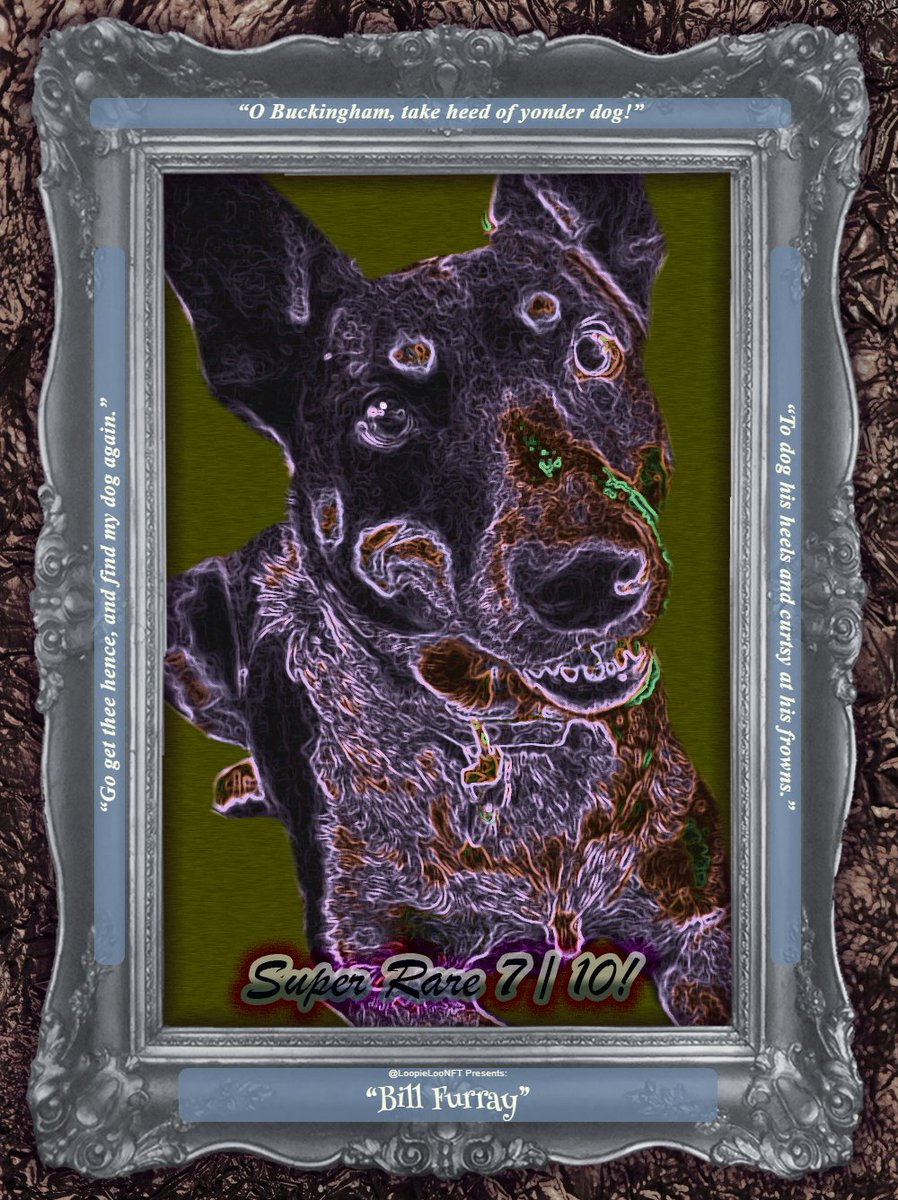 ... and this one is "Bill Furray," the 7th dog-pun super-rare in the #freemint <a href="/LoopieLooNFT/">LoopieLooNFT -- SOLD OUT</a> set. Three more super-rares left in the 10k! Mint some #dog #NFTs today, if you like, all 0 ETH (+gas). 🐕🐕🐕
