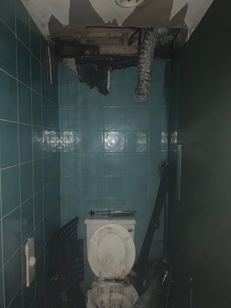 This used to be the staff toilet before it was allowed to fall into complete disrepair: