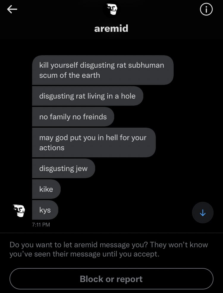 he doesn’t know that death threats make me horny