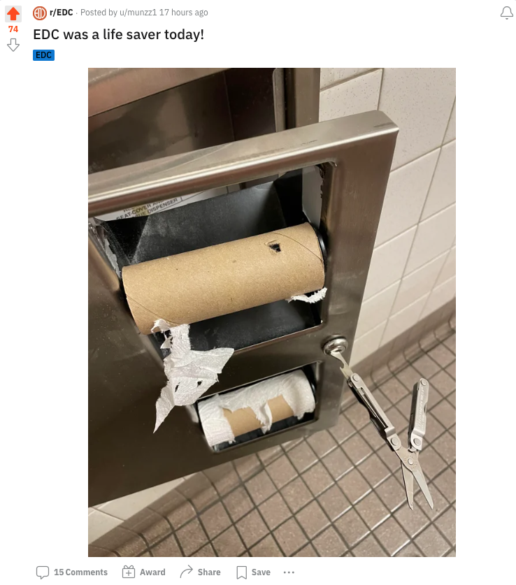 Leatherman's tweet photo. Found this on Reddit and had to share 😂 https://t.co/eNADkXwX1s