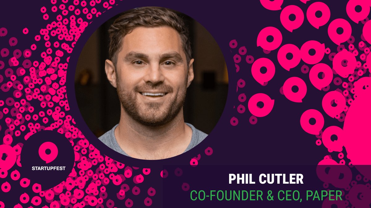 Catch Paper's CEO, <a href="/pacutler/">Philip Cutler</a> at <a href="/startupfest/">Startupfest</a>! 🚀 Providing insight on wins and challenges in a fast-growing company, Phil's keynote will bring inspiration to fellow startup CEOs and leadership 💡 

Get keynote details 👉 bit.ly/3yjWNBt
#StartUpFest #EdTech