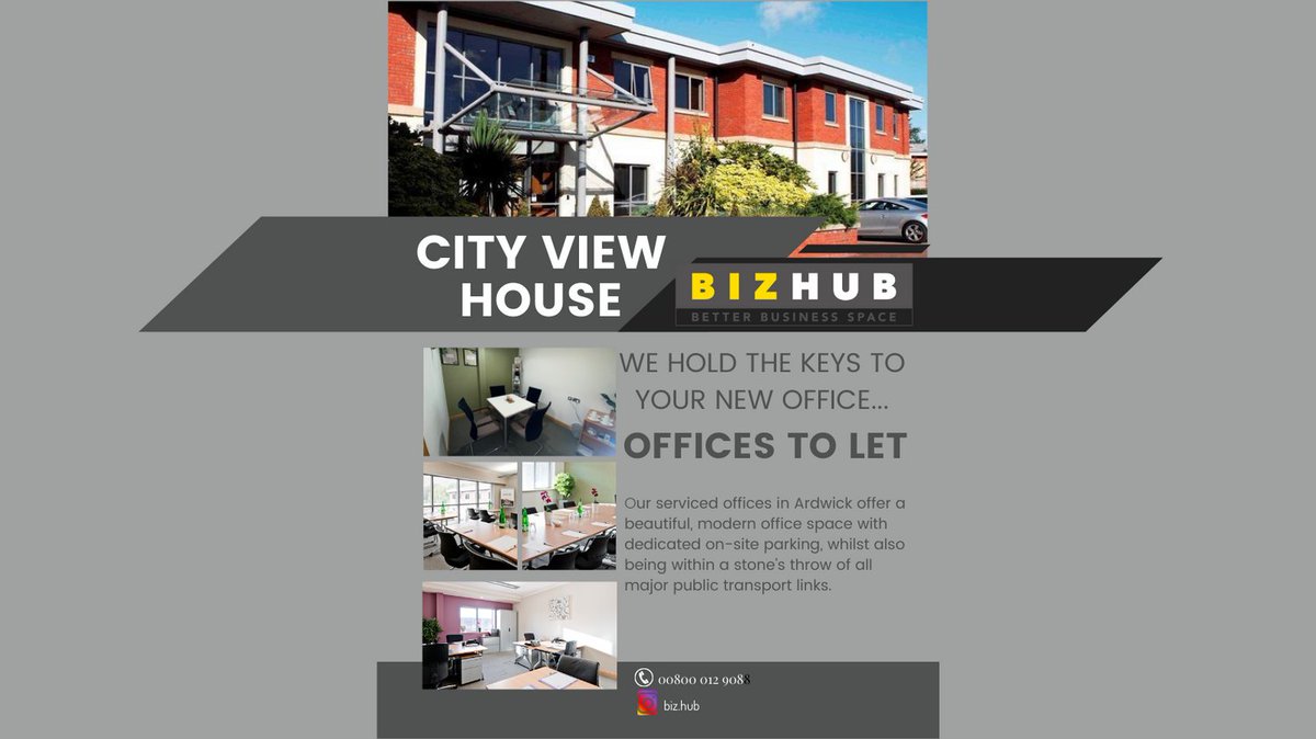 Offices to let at City view house! To arrange a viewing please call us on 0800 012 9088.

#bizhub 'cityviewhouse #manchestereast