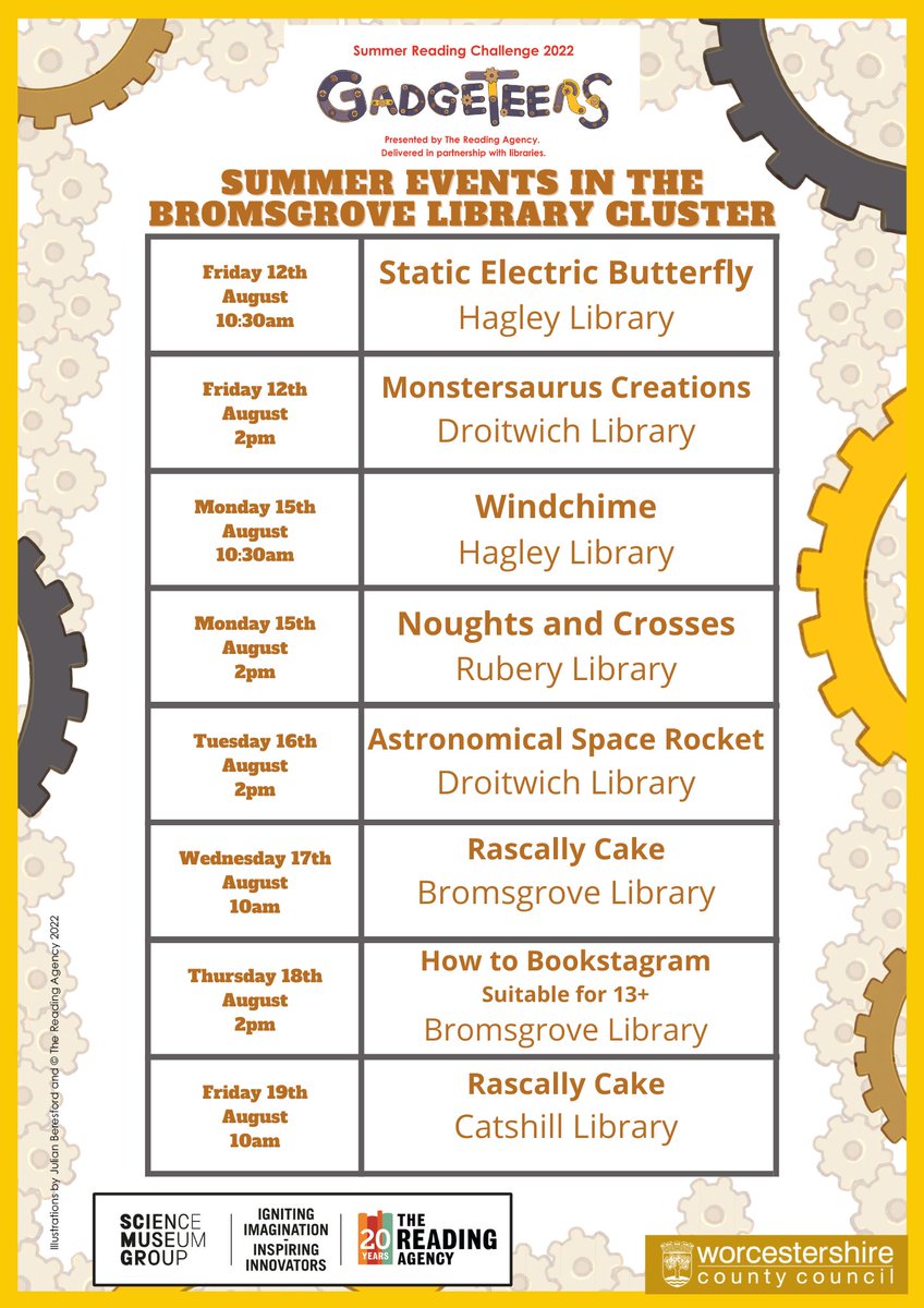 RuberyLibrary's tweet photo. We have some very fun activities this summer across the 5 libraries in our cluster. Check them out down below! We now have a new system where you have to pay within 4 working days to secure your booking HOWEVER, you’ll be able to pay at any of the 5 libraries within the cluster. https://t.co/J9sMvfyaOh