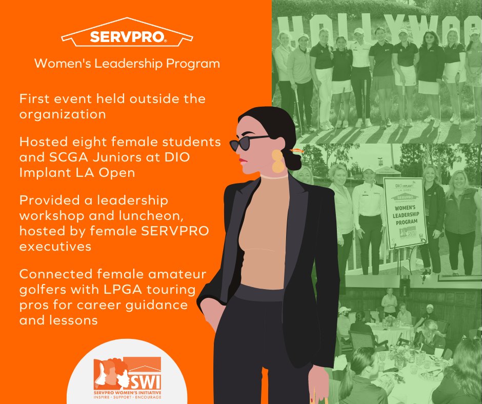 In April at the LA Open, SERVPRO's Women's Initiative (SWI) hosted a workshop for young female professionals for the first time outside of the organization, in Los Angeles, CA.