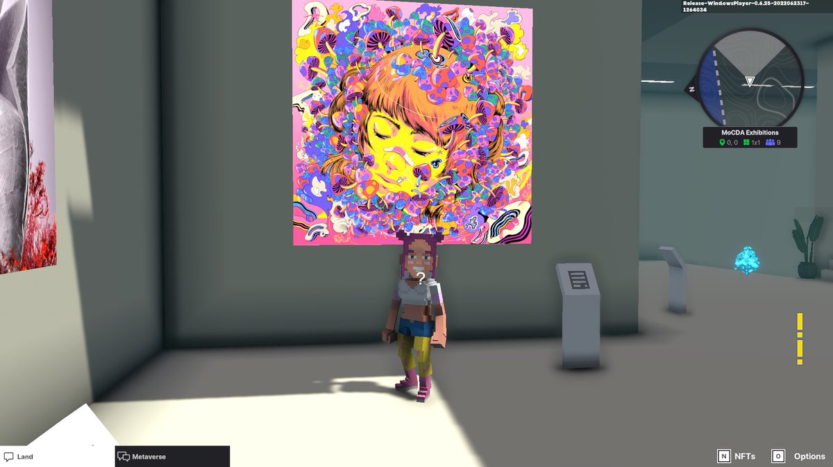 Bowniemonte's tweet photo. @TheSandboxGame @MOCDA_ I just participated in the #TheSandbox weekly contest for a chance to win 200 mSAND! Here is my favorite piece from the ‘Impossible Worlds’ exhibition, check out my screenshot below!
👇 https://t.co/HPzmsbXlHn