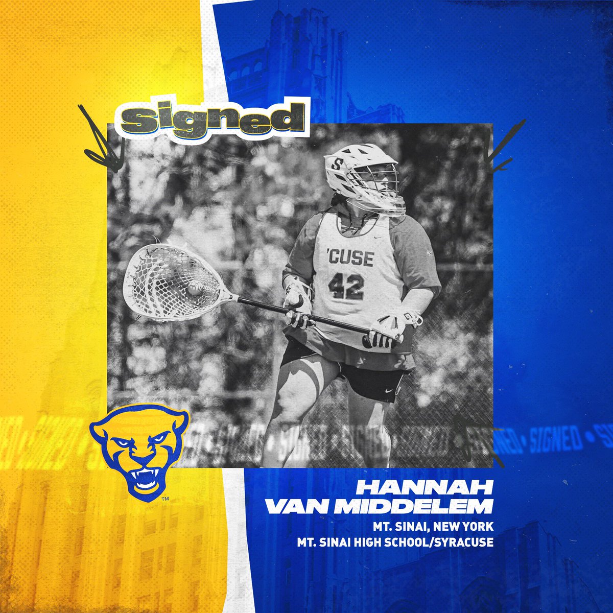 NEW PANTHER ALERT!!! ➡️ <a href="/HannahVanM/">Hannah Van Middelem</a> 

Welcome to the Steel City, Hannah!

#BuildALegacy