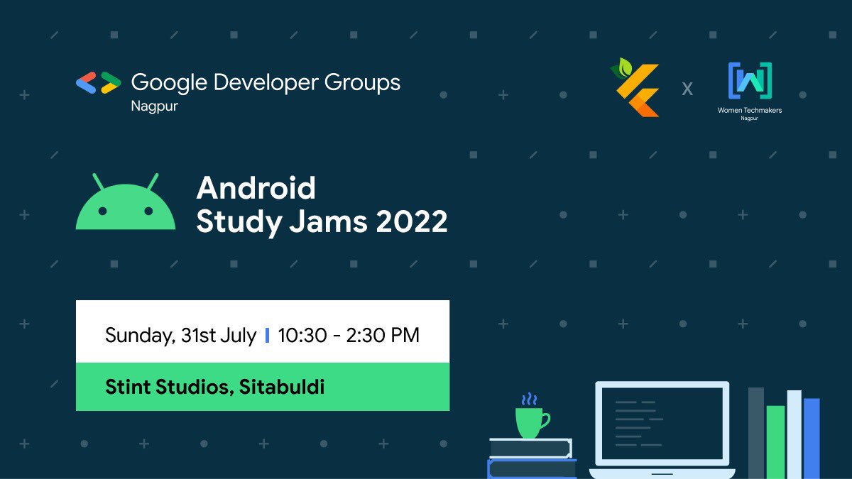 #AndroidStudyJams is Back 👏

Kickstart your journey to becoming a Pro Android Developer through community-driven learning.

Awesome speaker lineup and agenda are cooking up...✌️   Stay Tuned 🚀