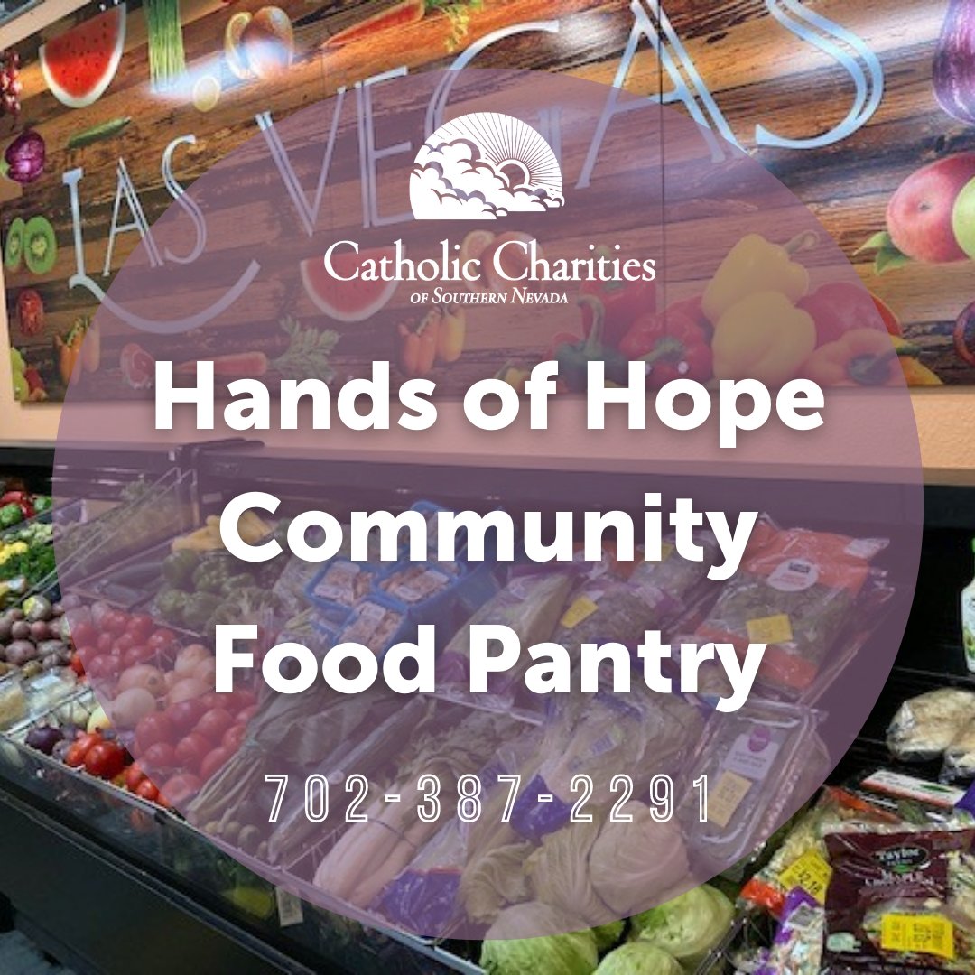 CathCharitiesNV's tweet image. Have you ever utilized our Hands of Hope Community Food Pantry? Registered clients are given the opportunity to access the pantry once every 30 days!🥫

#givinghelp #givinghope #lasvegasfoodpantry #lasvegasfood #lasvegascommunity  catholiccharities.com/service_detail…