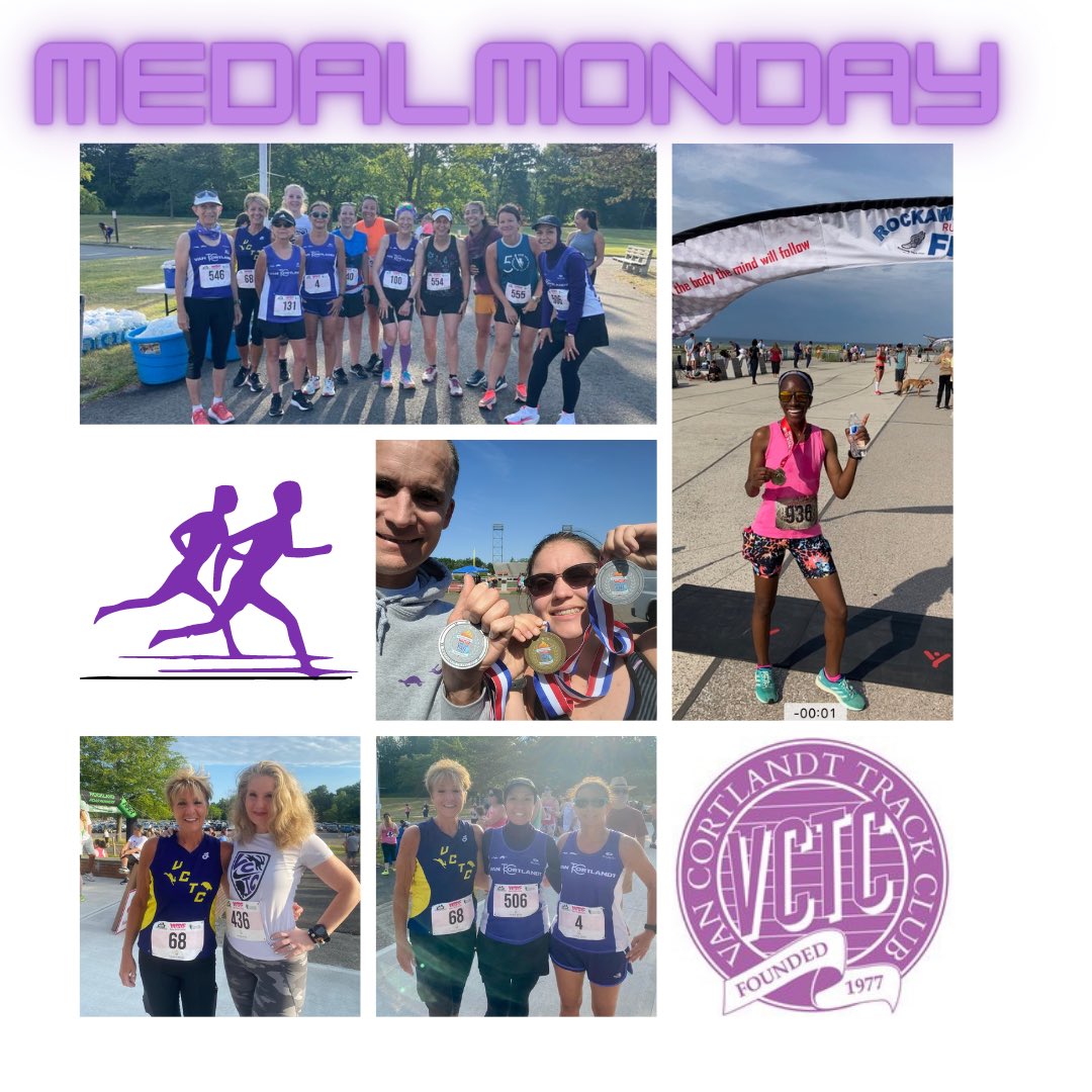 VanCortlandtTC's tweet photo. This is what #teamwork looks like! Way to go team! Huge PRs and BIG wins over the weekend! You keep putting in the hard work and this is what happens ⬇️⬇️⬇️💪🤩🏃🏽‍♀️🎉! #teamworkmakesthedreamwork #running #nyrr #rockawaybeach #nutmeggames #VCTC #womensdistancefestival #champion https://t.co/YYVHKfP939