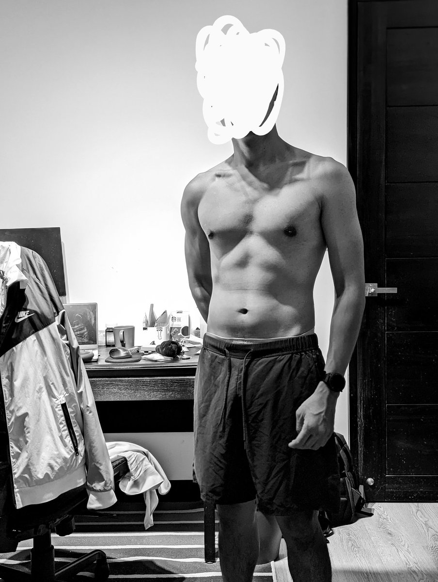 下班健身前拍一張