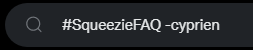 Squeezie qui va être forcé de faire sa recherche Twitter comme ça pour sa FAQ
