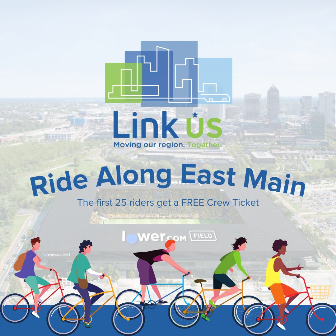 LinkusColumbus's tweet photo. The second ride along sponsored by LinkUS is coming up! Have you reserved your spot? This Sunday, from 4 to 6 p.m. we will learn more about the East Main Corridor and mobility options coming to your neighborhood! Register now at: https://t.co/9IAiSpxR5B #eastmain #shapethefuture https://t.co/wke021bMA7