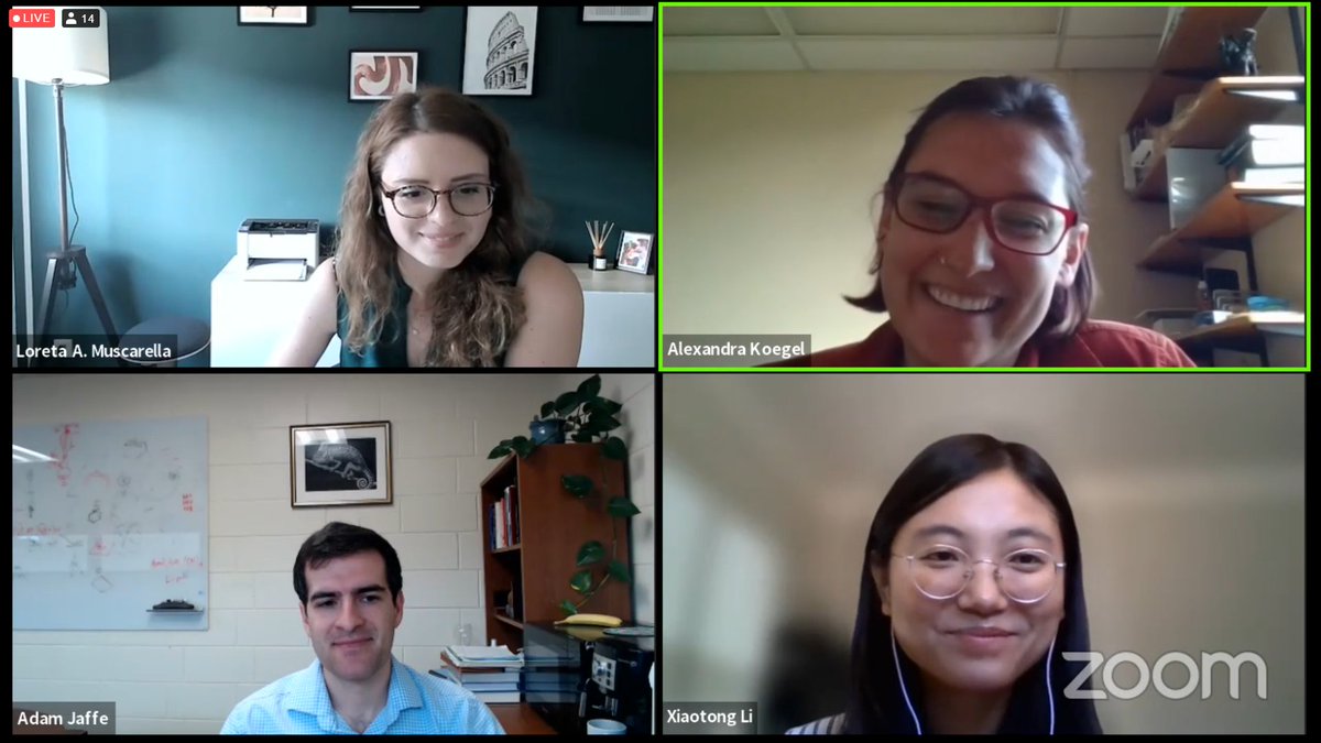 nanoGe_Conf's tweet photo. 🔴Discussion time at the Online Seminar on Strain and #2DPerovskites (#S2DP).
🗣️Adam Jaffe (@AdamJaffeChem), Alexandra Koegel (@AlexandraKoegel) and Xiaotong Li (@Xiaotong__Li) have answered the questions from the audience.
Visit the program👉https://t.co/FncKoz7Drl https://t.co/ruCvXuKiNf