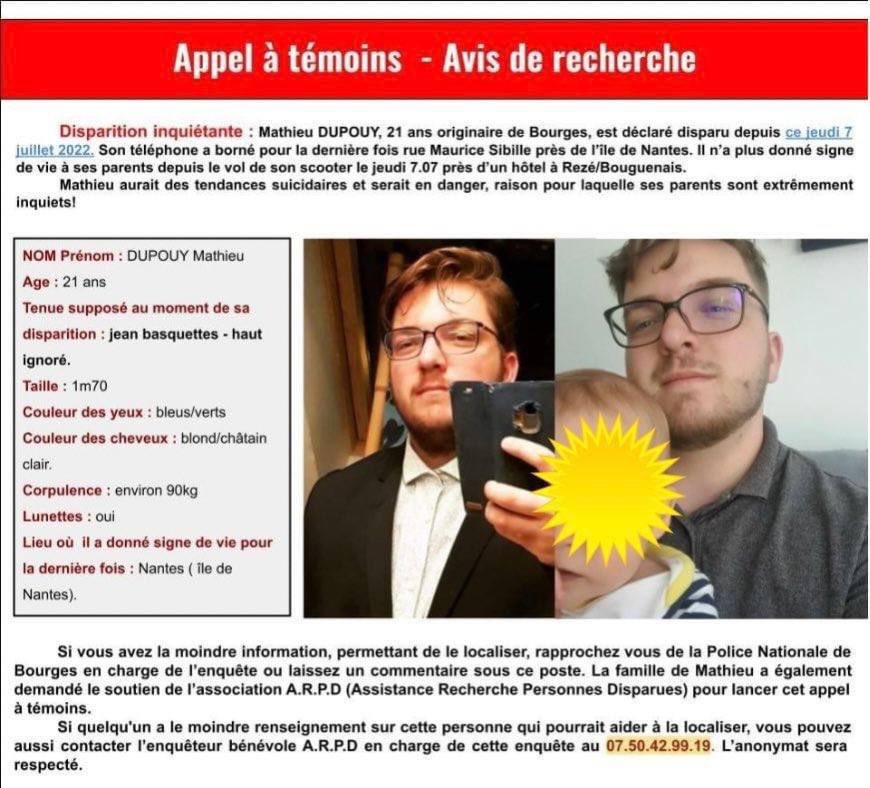 arpd_fr's tweet photo. #arpd #disparitioninquietante #appelatemoin #nantes https://t.co/VtPvWfwluv