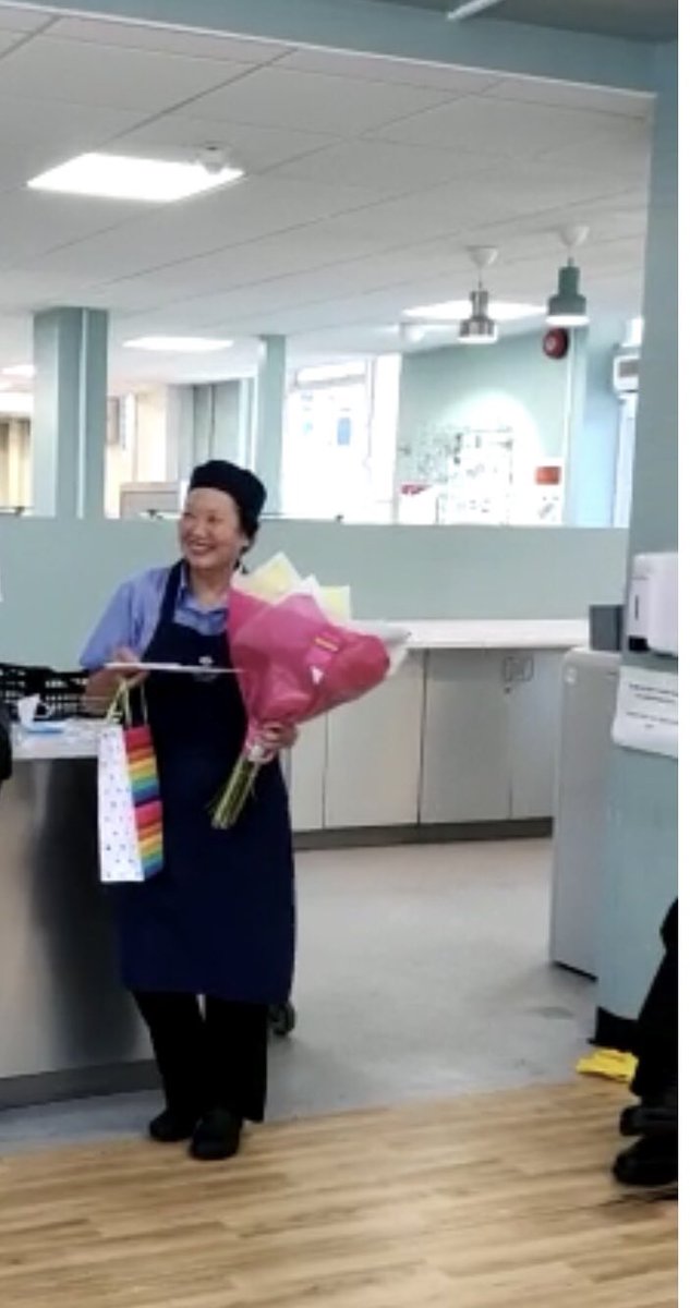 Friday last week was the final day for Mrs Lai who has worked at Northwood College for 20 years in the catering team  😱. We all wished her luck as she takes a well earned break into retirement. @Thomas_Franks_ <a href="/NorthwoodGDST/">Northwood College for Girls</a> <a href="/NWC_Family/">NWC Family (Northwood College for Girls GDST)</a>