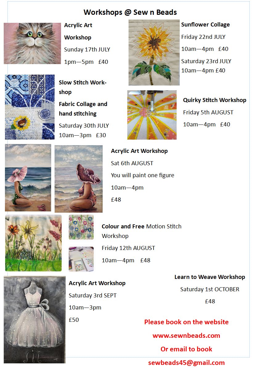 SewNBeads's tweet photo. Sew n Beads will be at the Balcombe Village Fete on Saturday. Please come along for a chat and pick up some lovely reduced sewing kits or book yourself onto a course or workshop. https://t.co/A8TcawP5hE