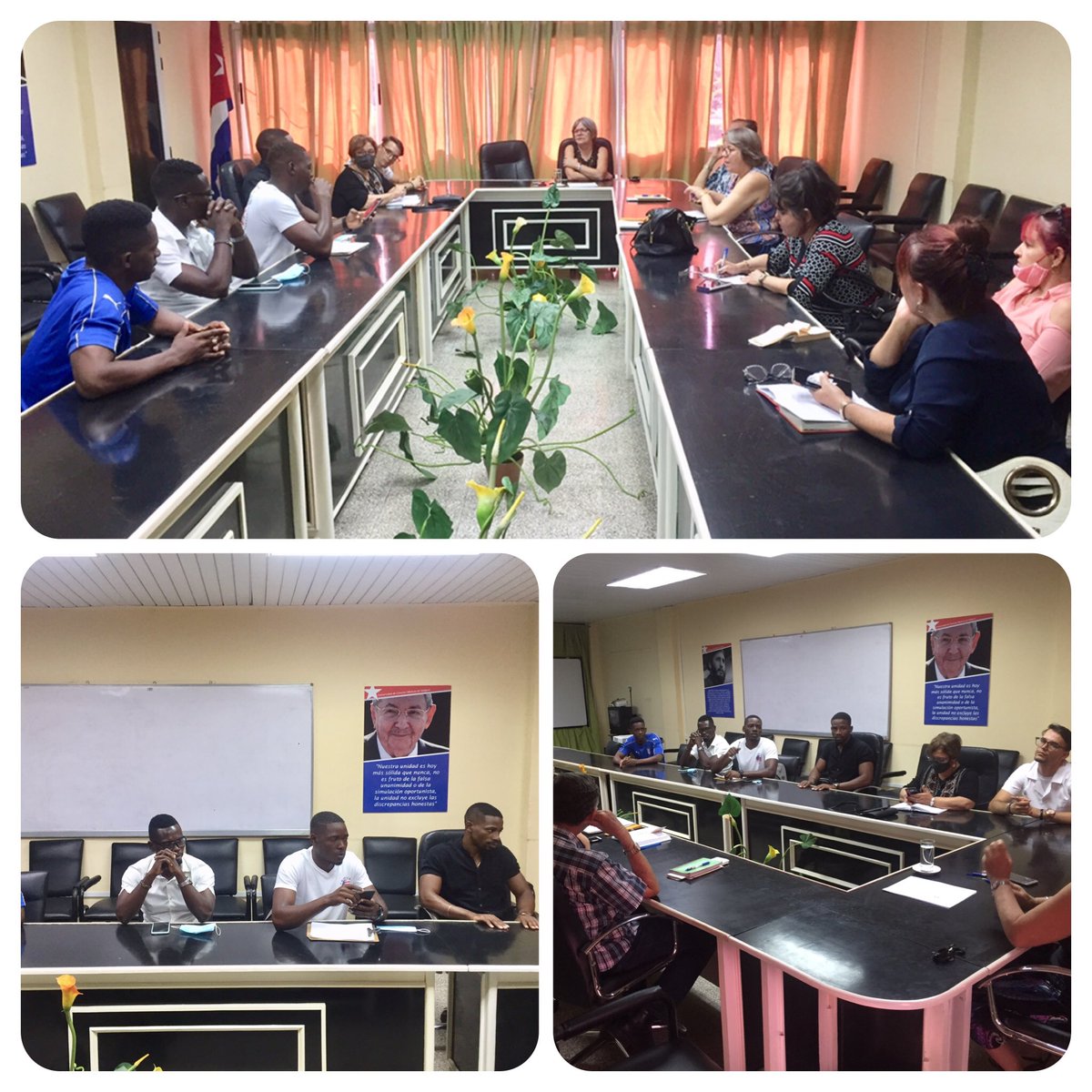 UCMHolguin's tweet photo. Seguimos #multiplicando sueños. Ya casi a las puertas, Graduación de nuestros estudiantes de Angola, el Congo y el Chad en la #UCMHo.
👉🏼 Ultimando detalles 👇👇👇👇
#CubaPorLaPaz
#CubaPorlaVida
#OrgulloCubano
#JuventudCubana
#TeMolestaMiAmor
#MisRazones
#Verano2022 https://t.co/agq3pHs6k3