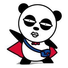 Keisei Panda, a superhero panda with pursed lips and exhausted eyes, is the mascot for Japan's Keisei Electric Railway. 