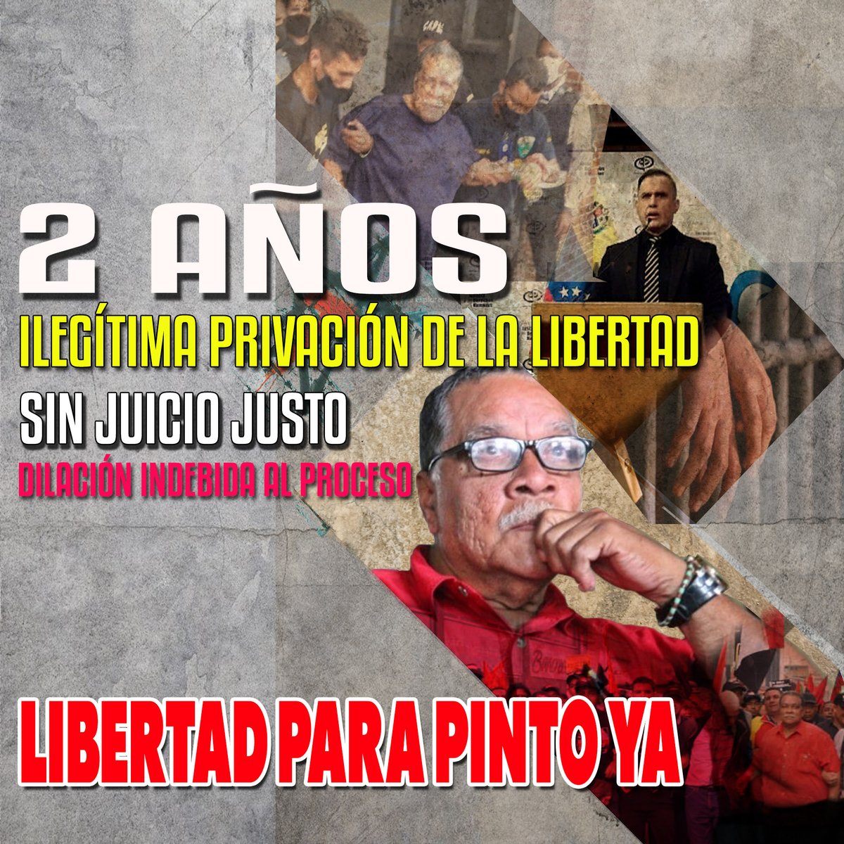 Yo; José Tomas Pinto, que estoy además en un movimiento político que se llama Movimiento Revoluciónario Tupamaro, por supuesto, Soy el Secretario General Nacional de esa Organización. Yo contribui a crearlo, y hay un comando táctico nacional de MRT
#LibertadParaJosePintoYA.