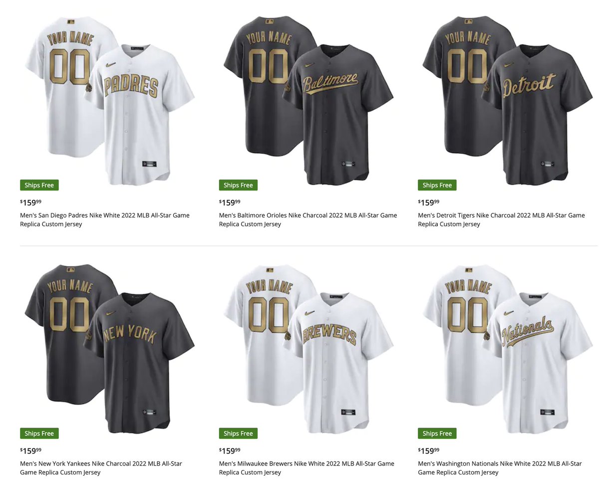 Chris Creamer  SportsLogos.Net on X: SHOP: 2022 MLB All-Star jerseys,  caps, socks, shirts and more are all available right now via our affiliate  link:  As always, I thank you all