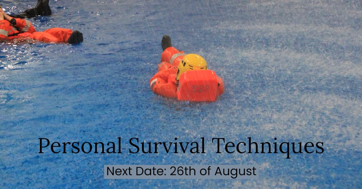 NMCIServices's tweet photo. Looking to book onto one of our Personal Survival Techniques (PST) STCW-95 courses?
Our next course will take place on the 26th of August.
#nmci #pst #stcw #nmcis #maritime #maritimetraining https://t.co/rCb4dAs9Td