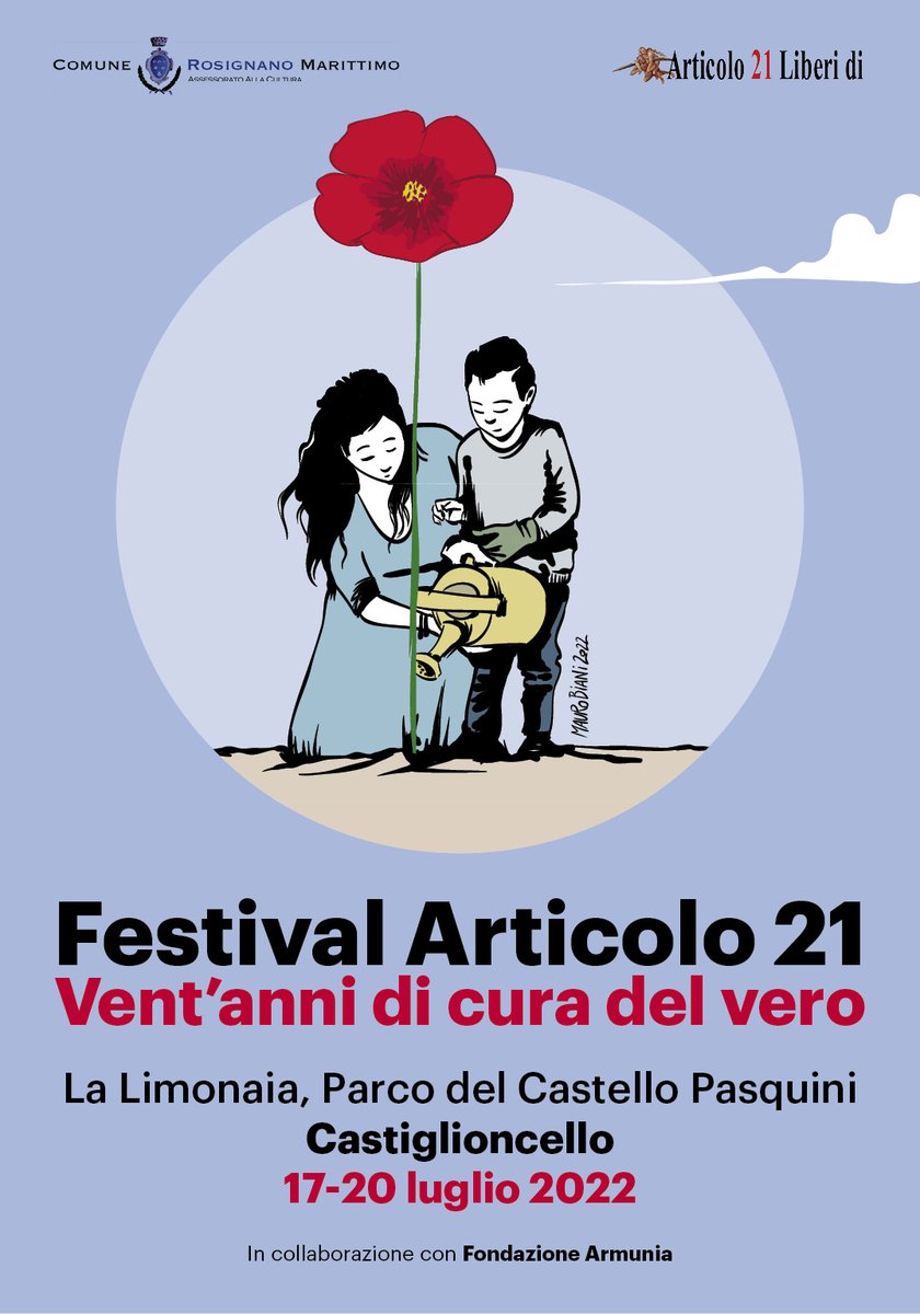 elisabetta cosci (@elisabettacosci) on Twitter photo SAVE THE DATE!
17-18-19-20 luglio - Castiglioncello (Livorno)
La cura del vero, 20 anni dalla parte della Costituzione.
Primo Festival di <a href="/Artventuno/">articolo21.info</a>
Incontri su #informazione #costituzione #guerredimenticate #pandemia
articolo21.info
La locandina è di <a href="/maurobiani/">Mauro Biani</a> SAVE THE DATE!
17-18-19-20 luglio - Castiglioncello (Livorno)
La cura del vero, 20 anni dalla parte della Costituzione.
Primo Festival di <a href="/Artventuno/">articolo21.info</a>
Incontri su #informazione #costituzione #guerredimenticate #pandemia
articolo21.info
La locandina è di <a href="/maurobiani/">Mauro Biani</a>