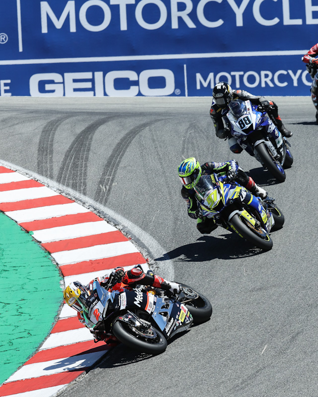 ducaticorse's tweet image. Josh Herrin leads the way, the field, and the standings by 81 points in MotoAmerica Supersport after Laguna Seca R5, notching up two more wins on his #2 Warhorse HSBK Racing Ducati NYC Panigale V2 #ForzaJosh #ForzaDucati #DucatiPanigaleV2 #DucatiAllOverTheWorld