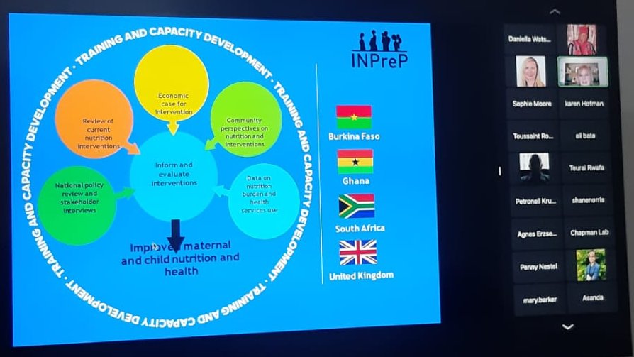 Our INPreP team present findings and lessons learnt on working with communities on maternal and child nutrition in #BurkinaFaso, #Ghana &amp; #SouthAfrica. 

Massive congratulations and appreciation for all of the valuable work conducted by our teams over the last four years!