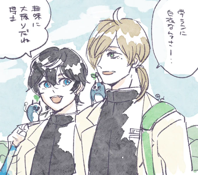普段の制服も白衣着けるのか…? #にじさんじ甲子園 #にじさんじアルプススタンド #AXIART #絵バンス