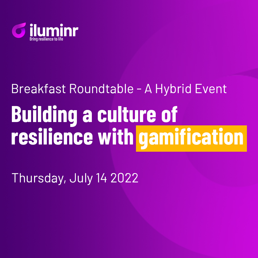 iluminr (@_iluminr) on Twitter photo WE'VE GONE HYBRID! Join us virtually or in-person to hear about the neuroscience behind resilience, and the lessons learned from driving a culture of #resilience through engagement and gamification. Register👉bit.ly/3Rppkyd
#businesscontinuity #organizationalresilience WE'VE GONE HYBRID! Join us virtually or in-person to hear about the neuroscience behind resilience, and the lessons learned from driving a culture of #resilience through engagement and gamification. Register👉bit.ly/3Rppkyd
#businesscontinuity #organizationalresilience
