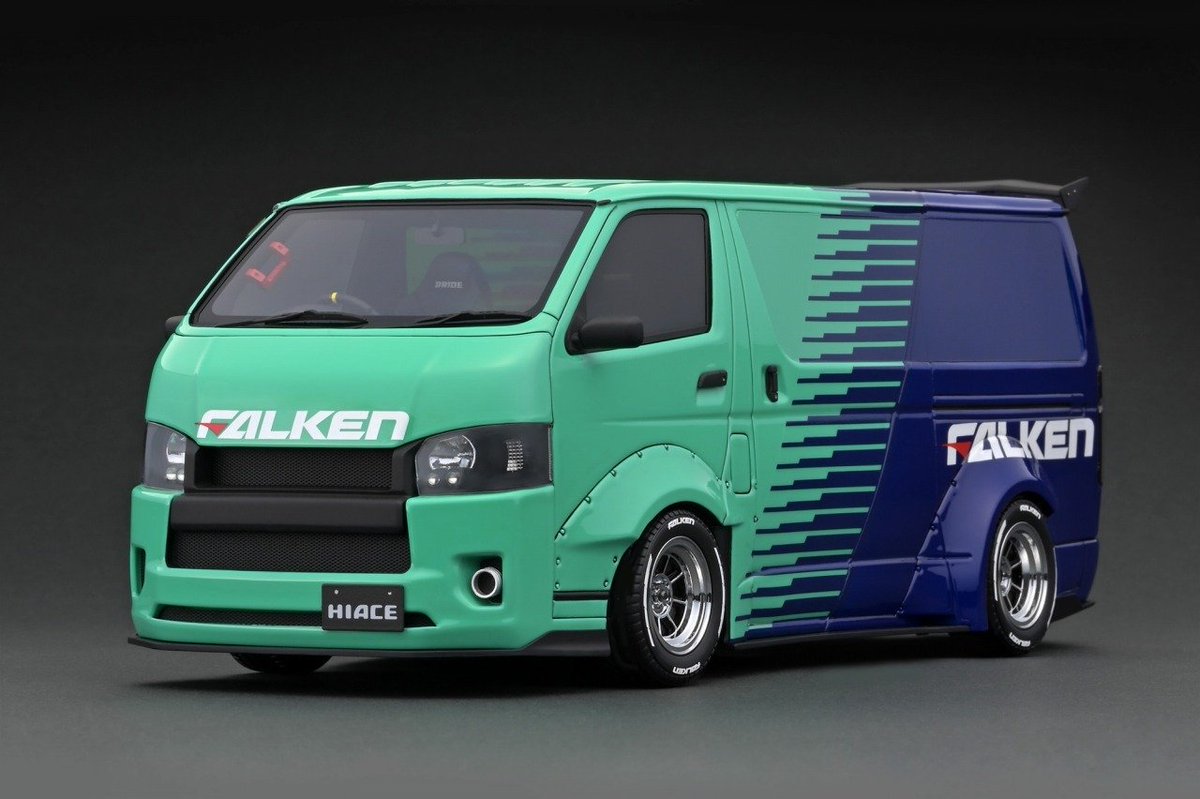 ignition_model's tweet photo. Pre-production samples! 
1/18  T･S･D WORKS HIACE new liveries!! 
Preorder available soon, stay tuned with our further update! 

#ignitionmodel #イグニッションモデル 
#118scale #toyota #hiace 
#greddy #falken #tstyle #tsd #jdm #tuningcar https://t.co/uc4NE3Txwi