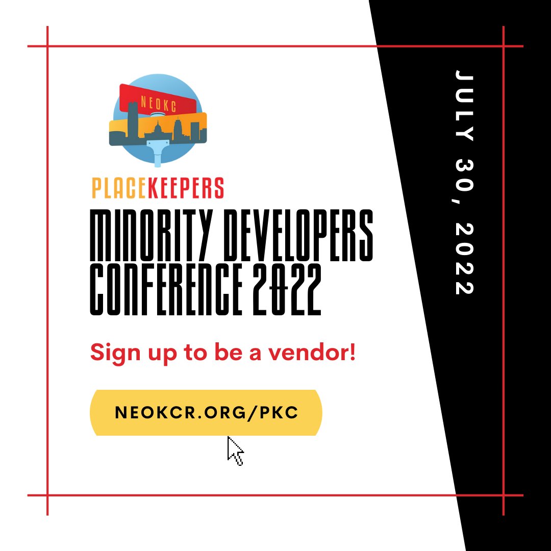 We are a proud presenting sponsor of the <a href="/neokcr/">NEOKC Renaissance</a> Placekeepers Minority Developers Conference. Join us July 30! Register as an attendee or as a sponsor:  neokcr.org/pkc