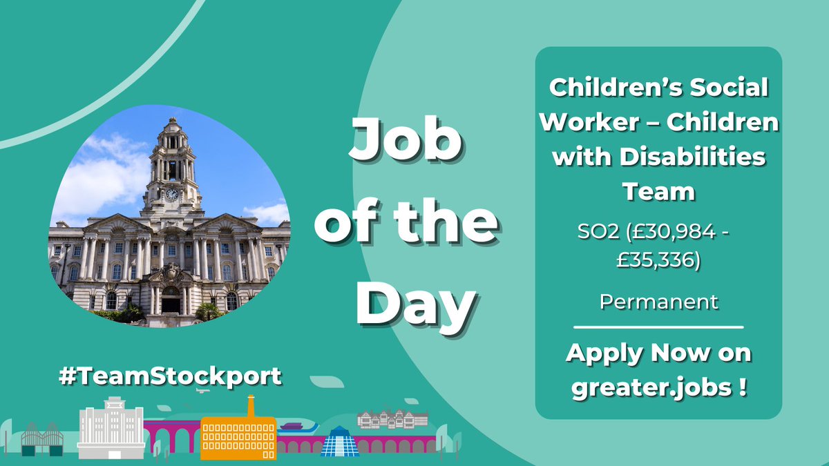 JobsAtStockport's tweet photo. Are you a #ExperiencedSocialWorker looking for a new #challenge? 

Or are you a #NewlyQualifiedSocialWorker, passionate about #RelationshipBasedSocialWork with Children and Families?

Apply to join us at #TeamStockport today! 👉 https://t.co/cWOR5n5brS

#SocialWork #Stockportjobs https://t.co/urGfqRyDd9