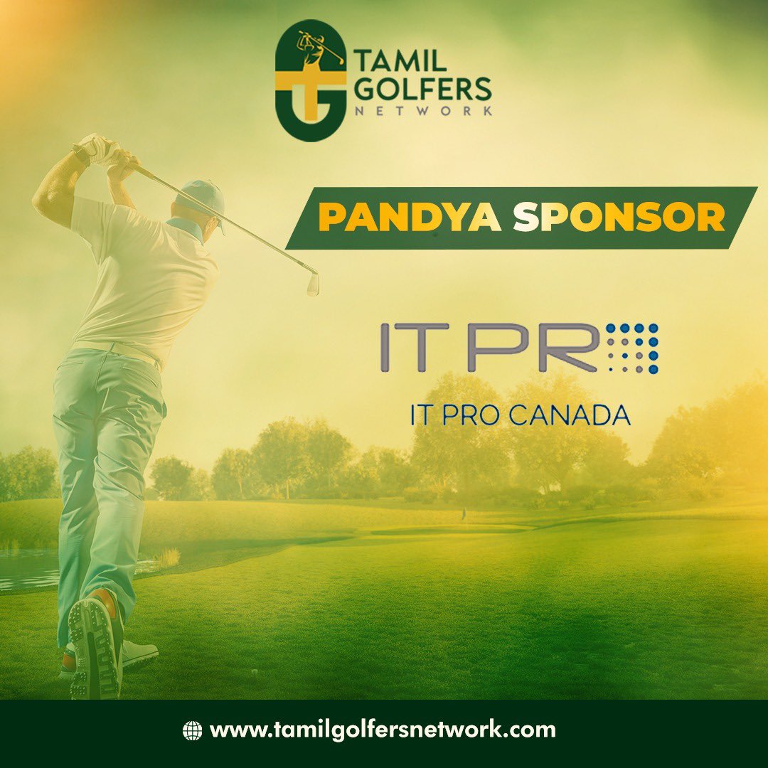 TamilGolfers's tweet photo. TGN Pandya Sponsor - IT Pro Canada
https://t.co/A4aEZrBiNH 
#tamilgolfersnetwork #golf #sponsor #itprocanada https://t.co/cHsPwJaUmL