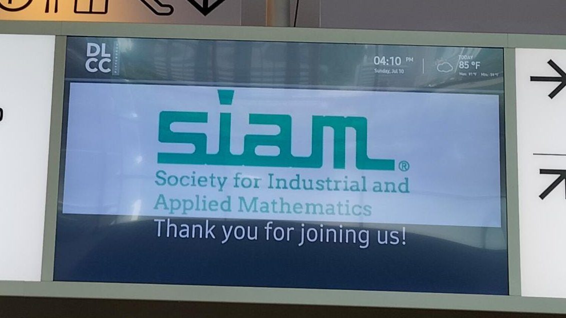 NUIG SIAM Chapter President Victoria Sánchez Muñoz is attending  the SIAM Annual Meeting 2022 (AN22) at  Pittsburgh, U.S.