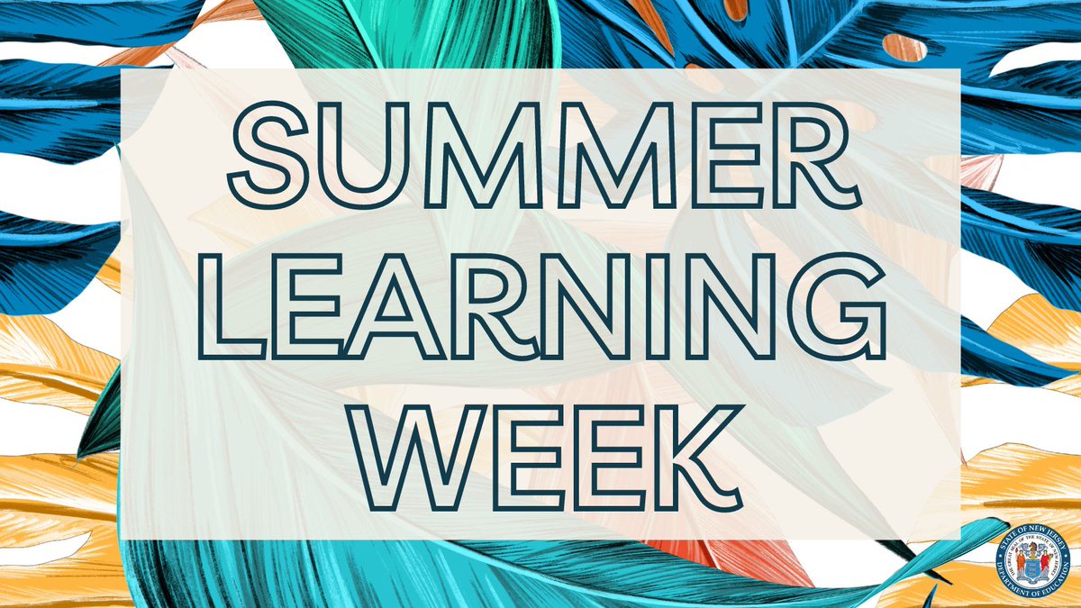 #SummerLearningWeek highlights keeping kids learning, safe, &amp; healthy every summer, ensuring they return to school ready to succeed. Follow along as we share different themes &amp; activities for teachers, students, &amp; families to enjoy all summer long! #Summeris4LearnersNJ
