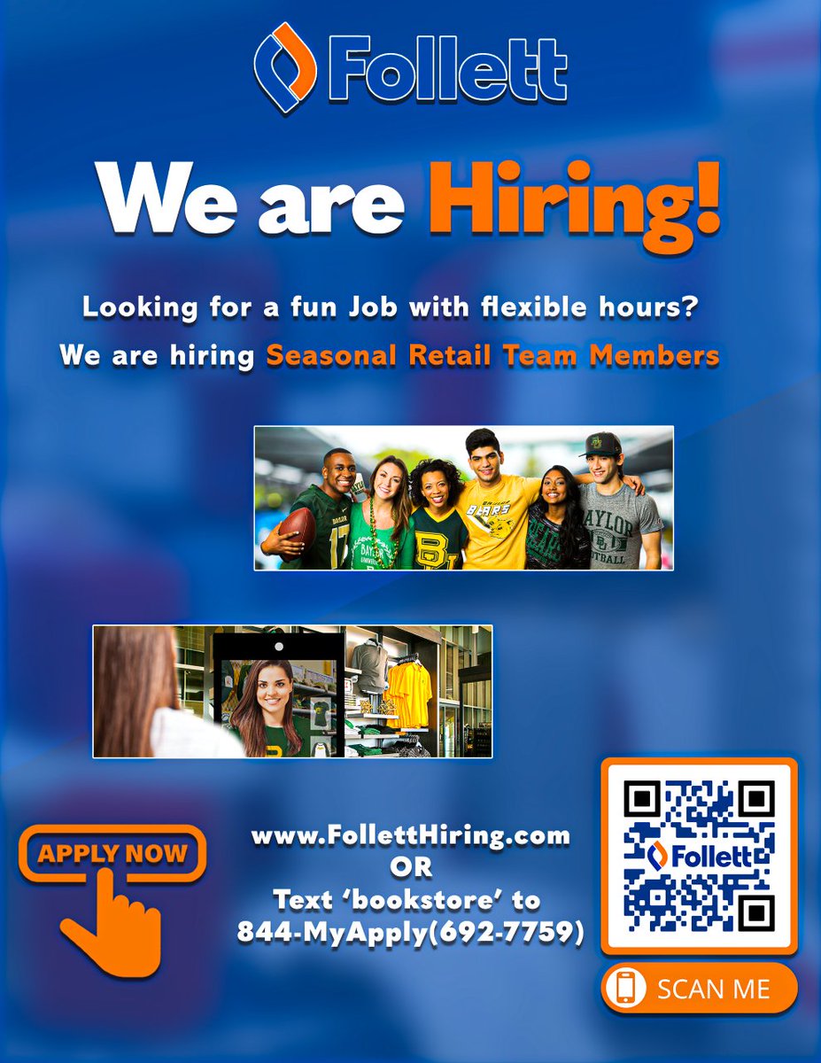 Come Work with us!  Now hiring for Back-to-School.  #IUS #IUSoutheast #IUS26 #JobHunters #AllThingsIUS